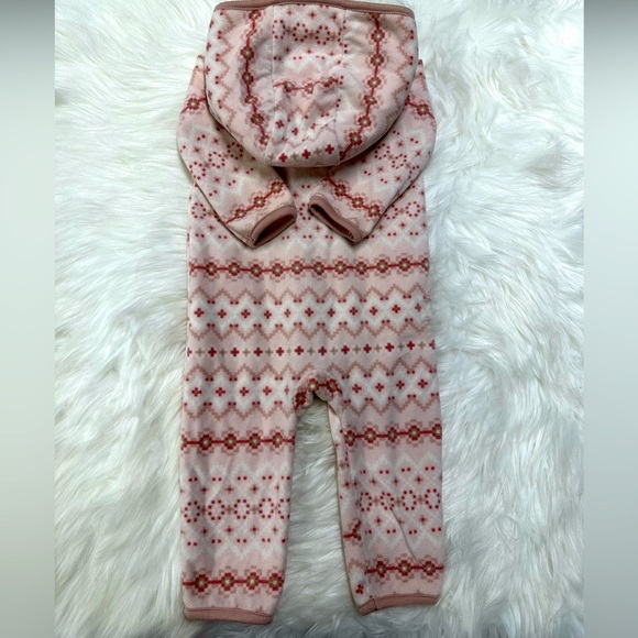 Carter’s 12m Aztec Zip Fleece Hooded Jumpsuit Baby Girl​ - Picture 6 of 6